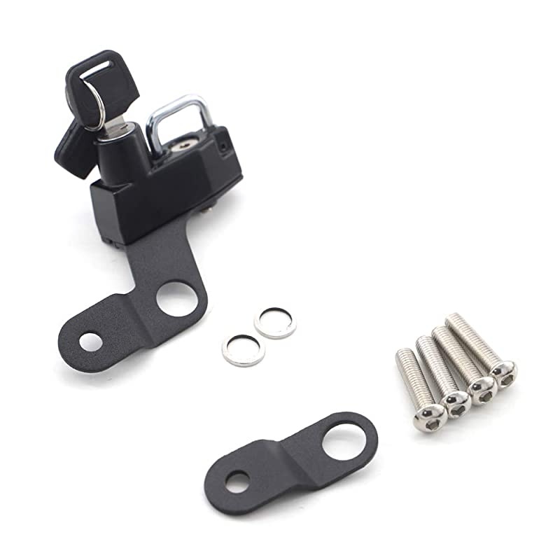 Helmet Lock Anti-Theft Helmet Security Lock for Suzuki GSX1300R Hayabusa 2008 and Newer-Black
