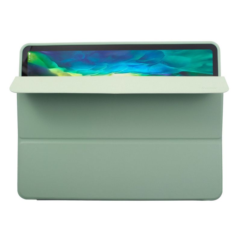 Insten - Soft TPU Tablet Case For iPad Pro 12.9" 2020, Multifold Stand, Magnetic Cover Auto Sleep/Wake, Pencil Charging, Red