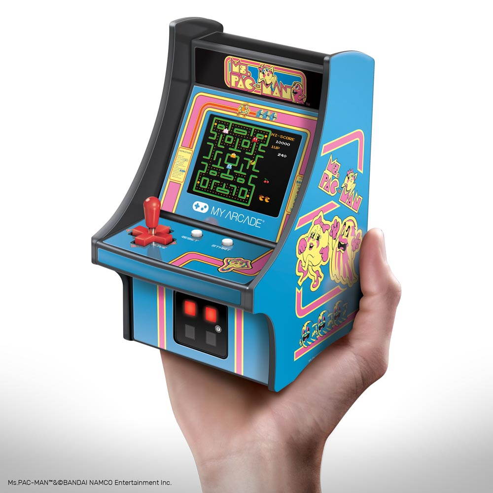My Arcade Ms. Pac-Man Micro Player 6" Collectable Portable Handheld Video Game