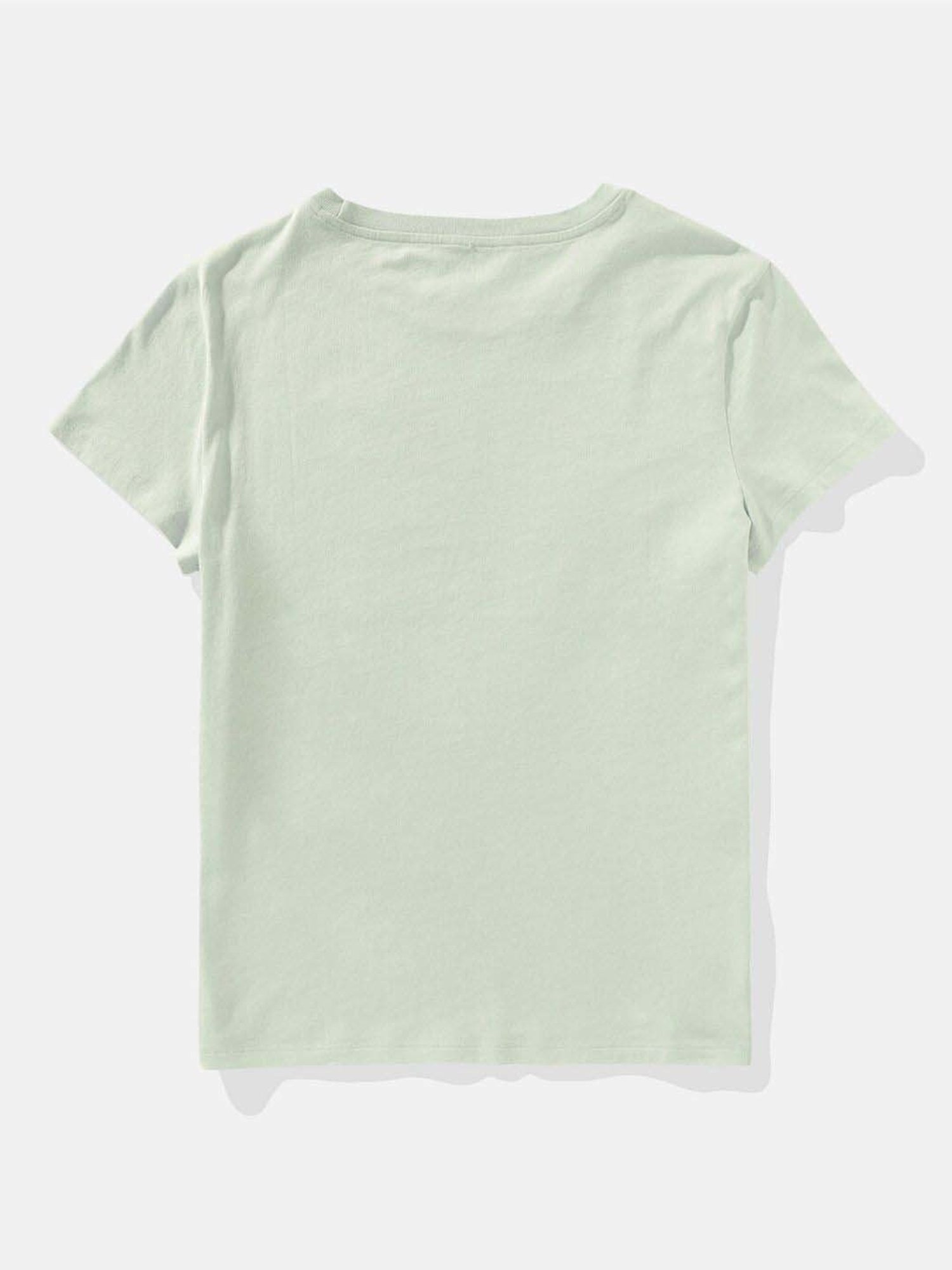 American Eagle Outfitters Green Cotton Printed T-Shirt
