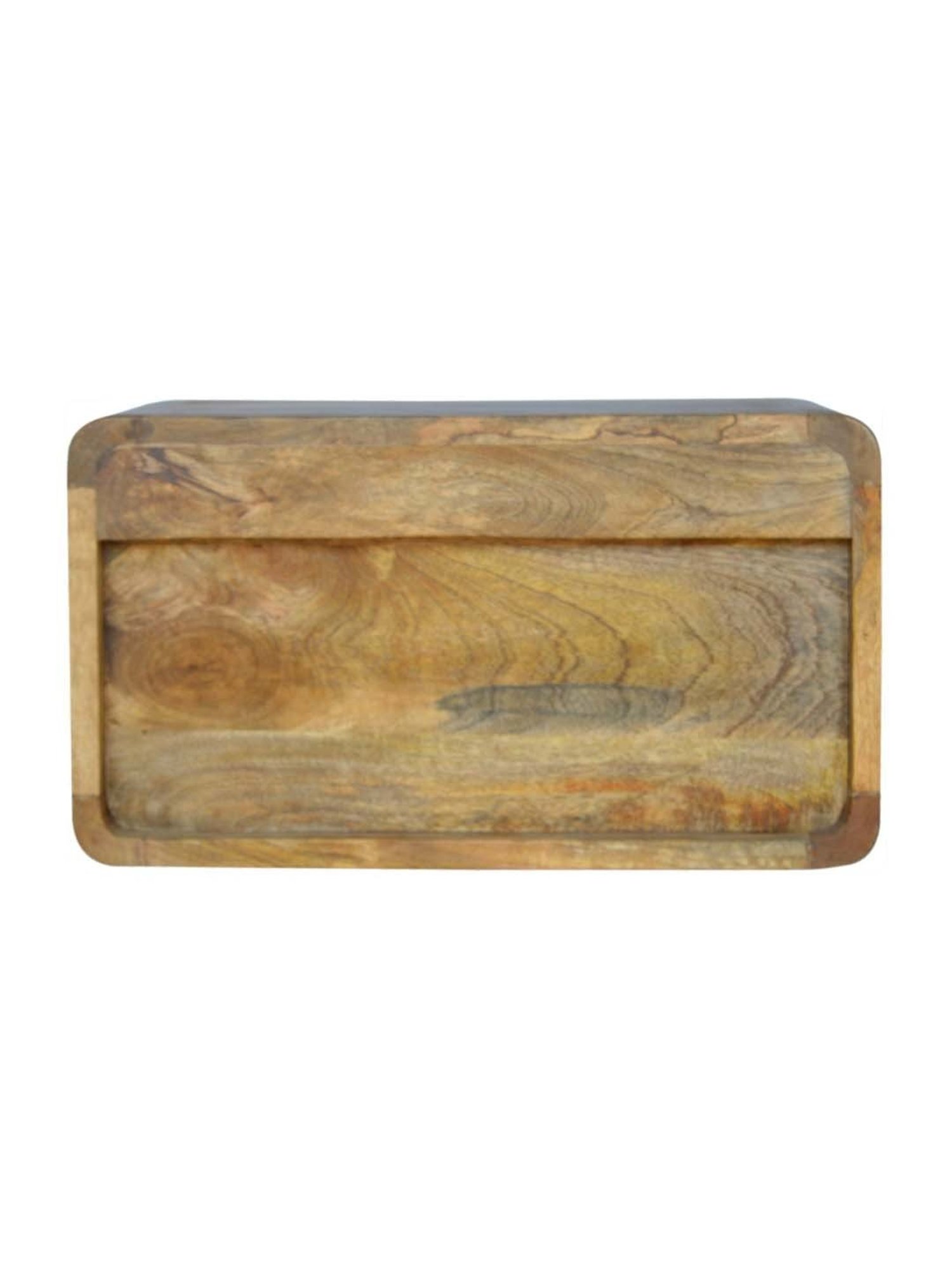 Ikiriya Avina Solid Dark Brown Wood End Table