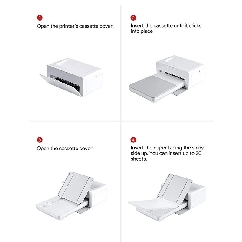 Photo Printer, Print (4 x 6) inch Photos, Bluetooth Instant Photo Printer, Android & iOS devices, only printer