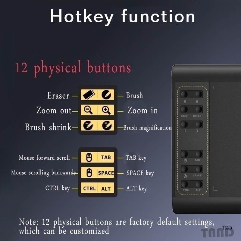 5080lpi Electromagnetic Digital Tablet Can Be Connected To Mobile Phone Hand-Painted Board Computer Painting Board Writing Board Writing Board Electronic Drawing Board-Black