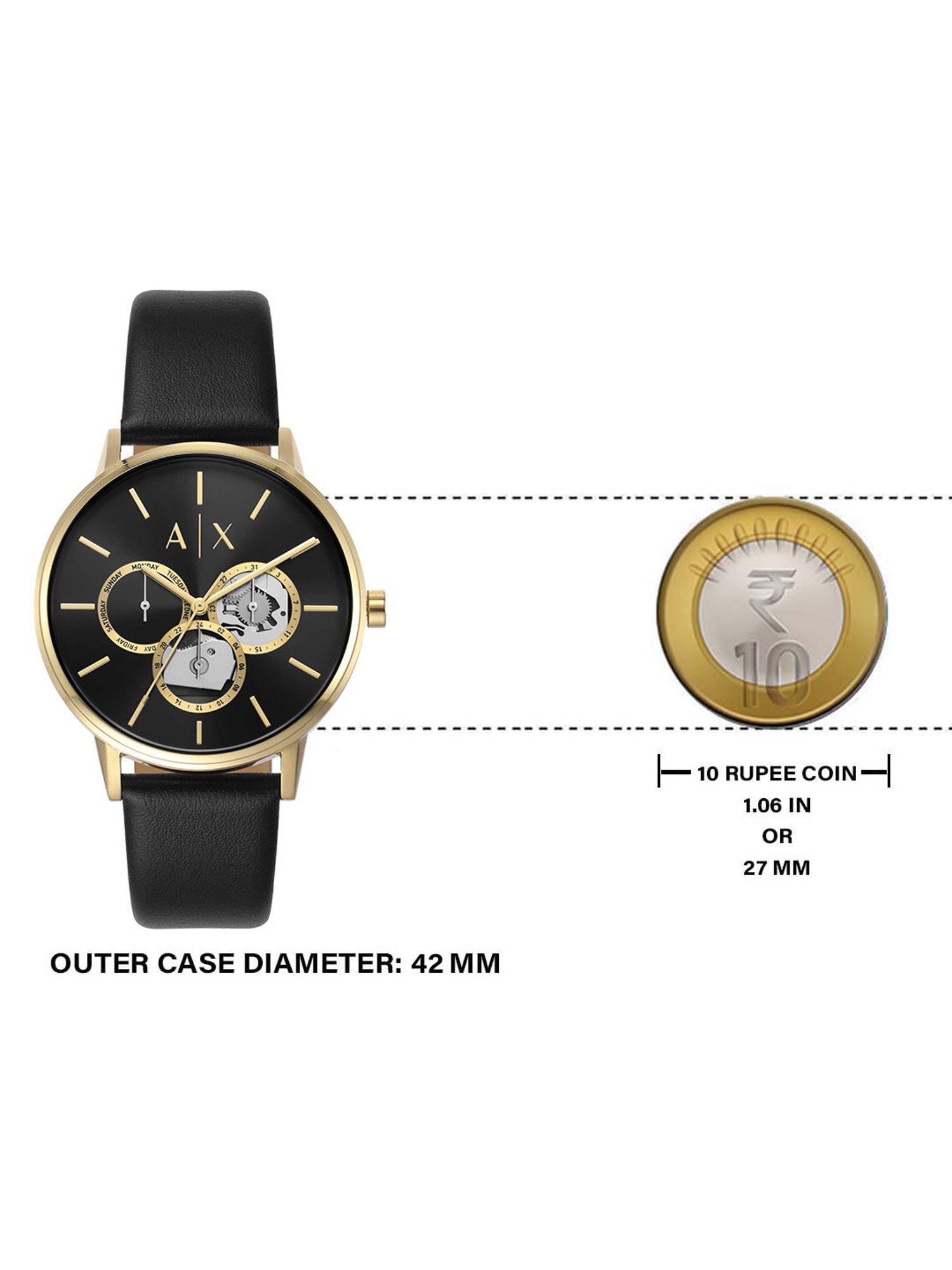 Armani Exchange Black Watch AX7146SET