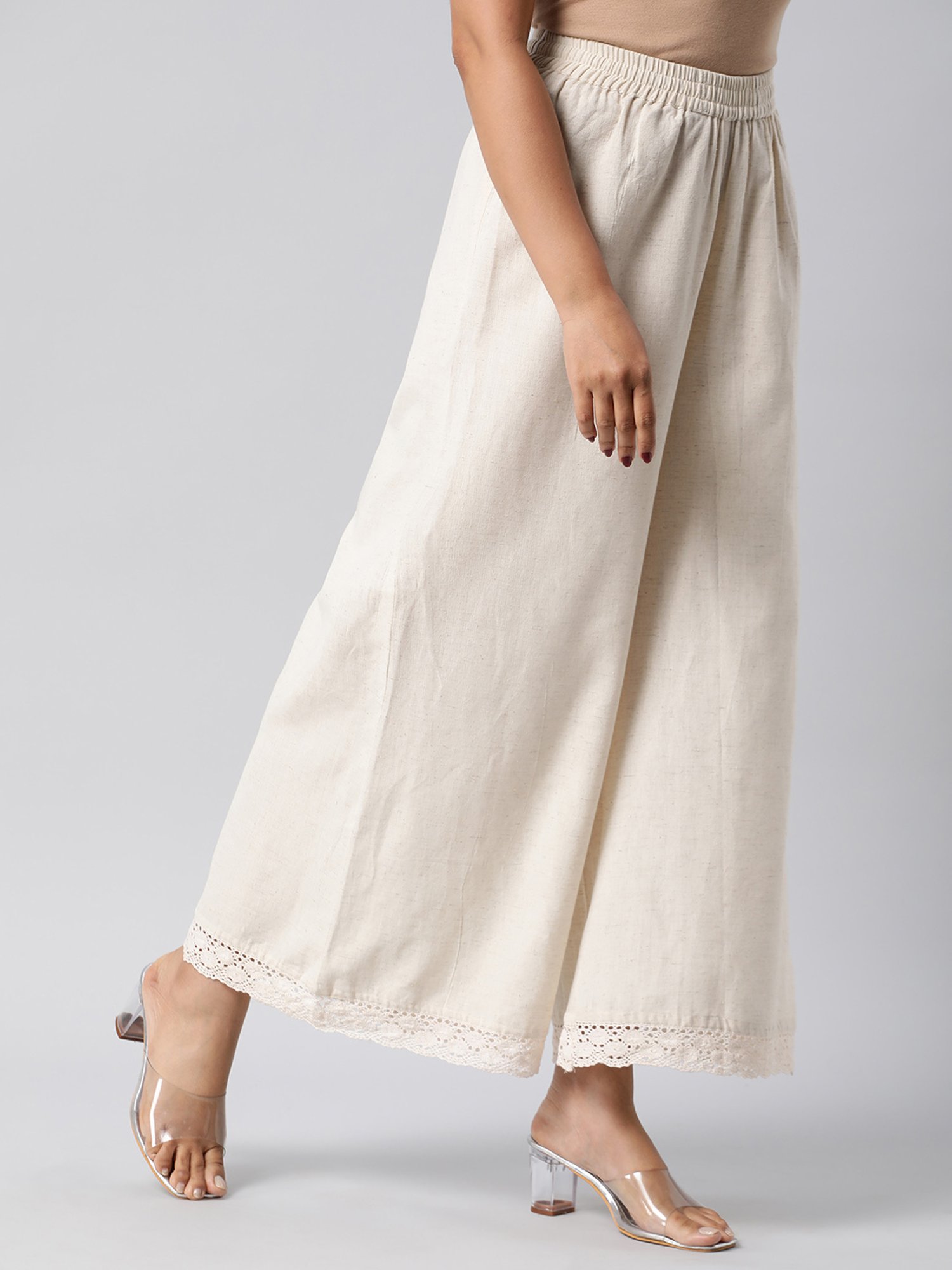 Kami Kubi Off White Palazzos