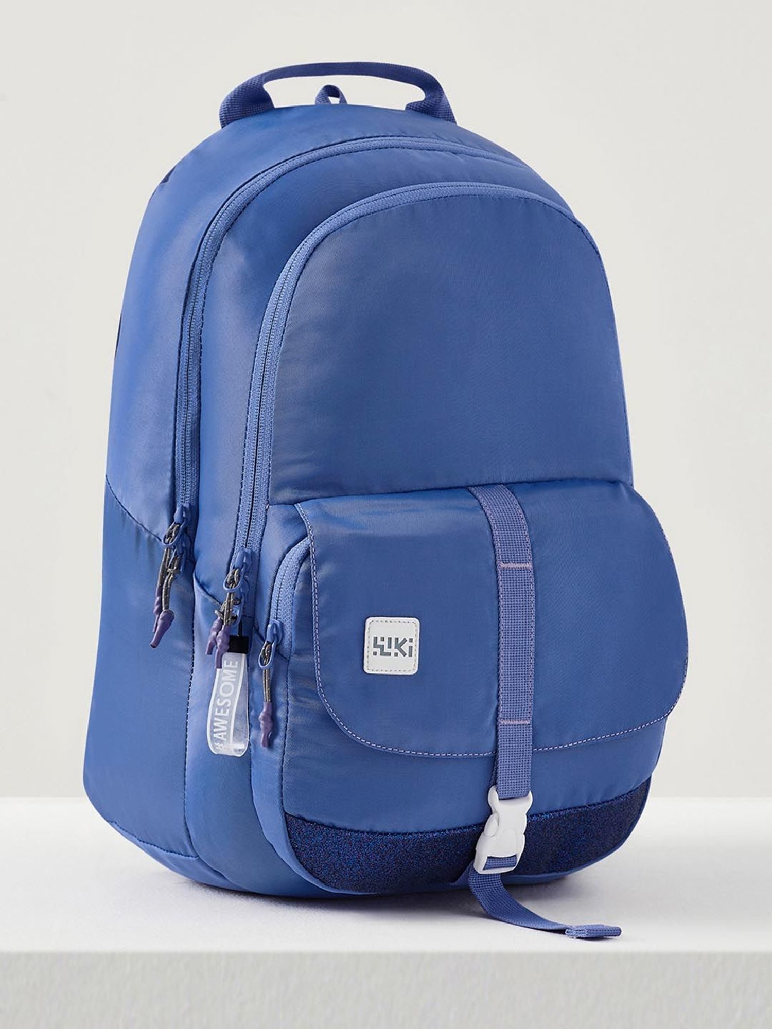 Wiki Back to School Pack Plus Purple Polyester Solid Backpack - 22 Ltrs