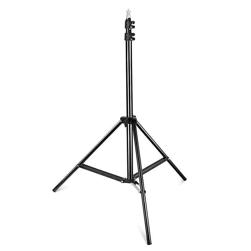 2 Pieces Bi-color 660 LED Video Light and Stand Kit Includes:(2)3200-5600K CRI 96+ Dimmable Light with U Bracket and Barndoor and (2)75 inches Light Stand for Studio Photography, Video Shooting