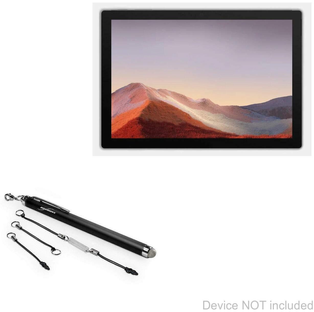 Microsoft Surface Pro 7 Stylus Pen, BoxWave [EverTouch Capacitive Stylus] Fiber Tip Capacitive Stylus Pen for Microsoft Surface Pro 7 - Jet Black