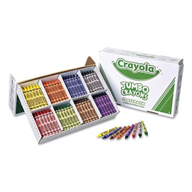 Crayola. 528389 Jumbo Classpack Crayons, 25 Each of 8 Colors, 200/Box