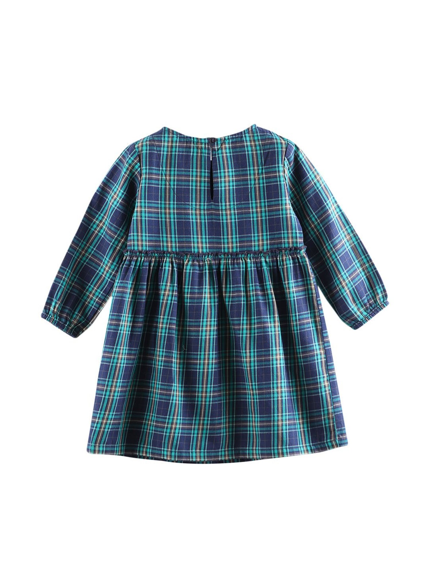 Beebay Kids Blue Checks Dress