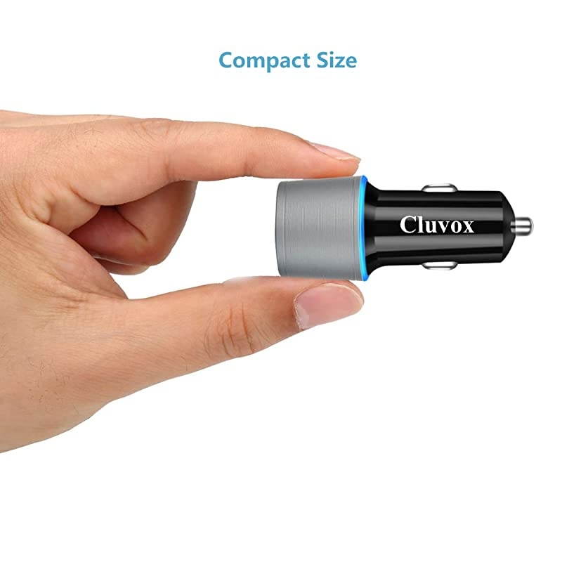 Type C Car Charger, Compatible for Google Pixel 5/4a/4/3a/3/2/XL, Samsung Note 20/S20/S10 USB C PD Car Charger with 3ft Cable, 18W Power Delivery& Quick Charge 3.0 Fast Charging Car Adapter-Gray