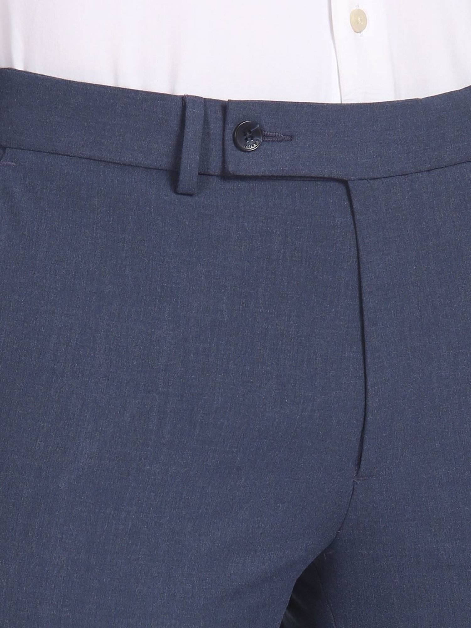 Arrow Blue Slim Fit Trousers