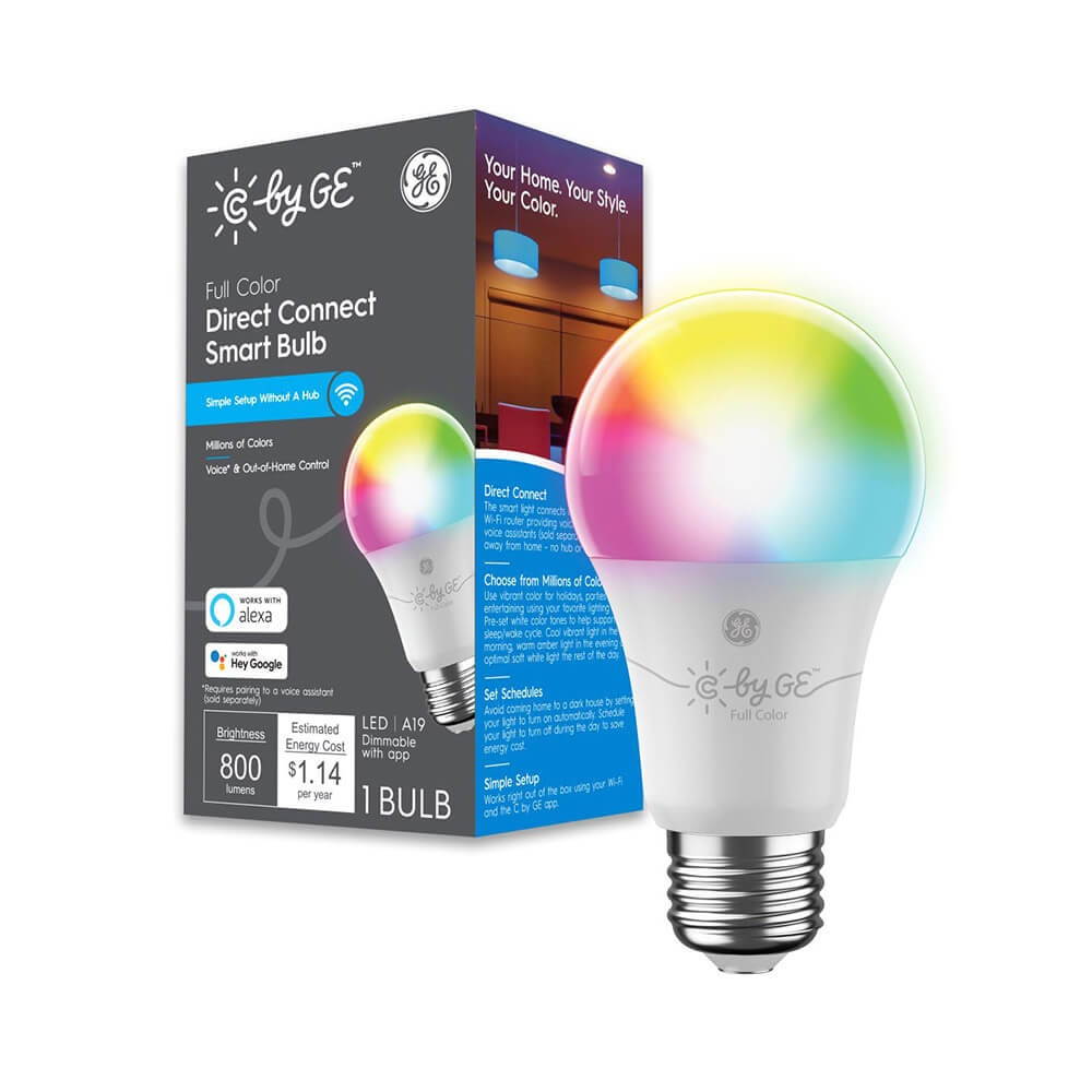 C by GE Full Color Direct Connect Smart Bulb (1 LED A19 Bulb)