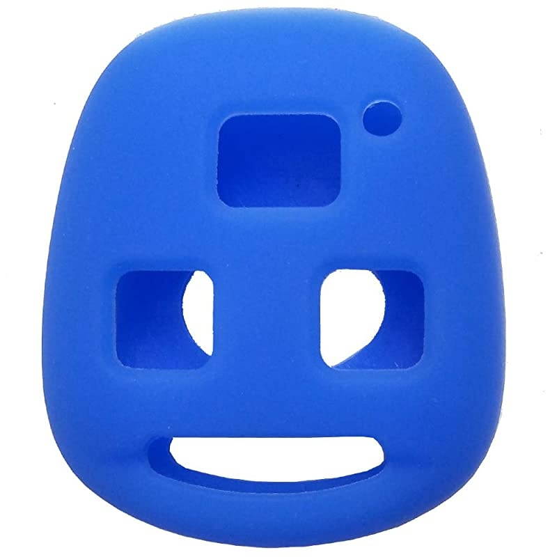 Protector Silicone Smart Key Fob Skin Case Cover Jacket Fit for Lexus ES GS GX IS LS LX RX SC ES300 ES330 rx330 gx470 Toyota Prado Land Cruiser Key Fob Shell Case Black+Blue