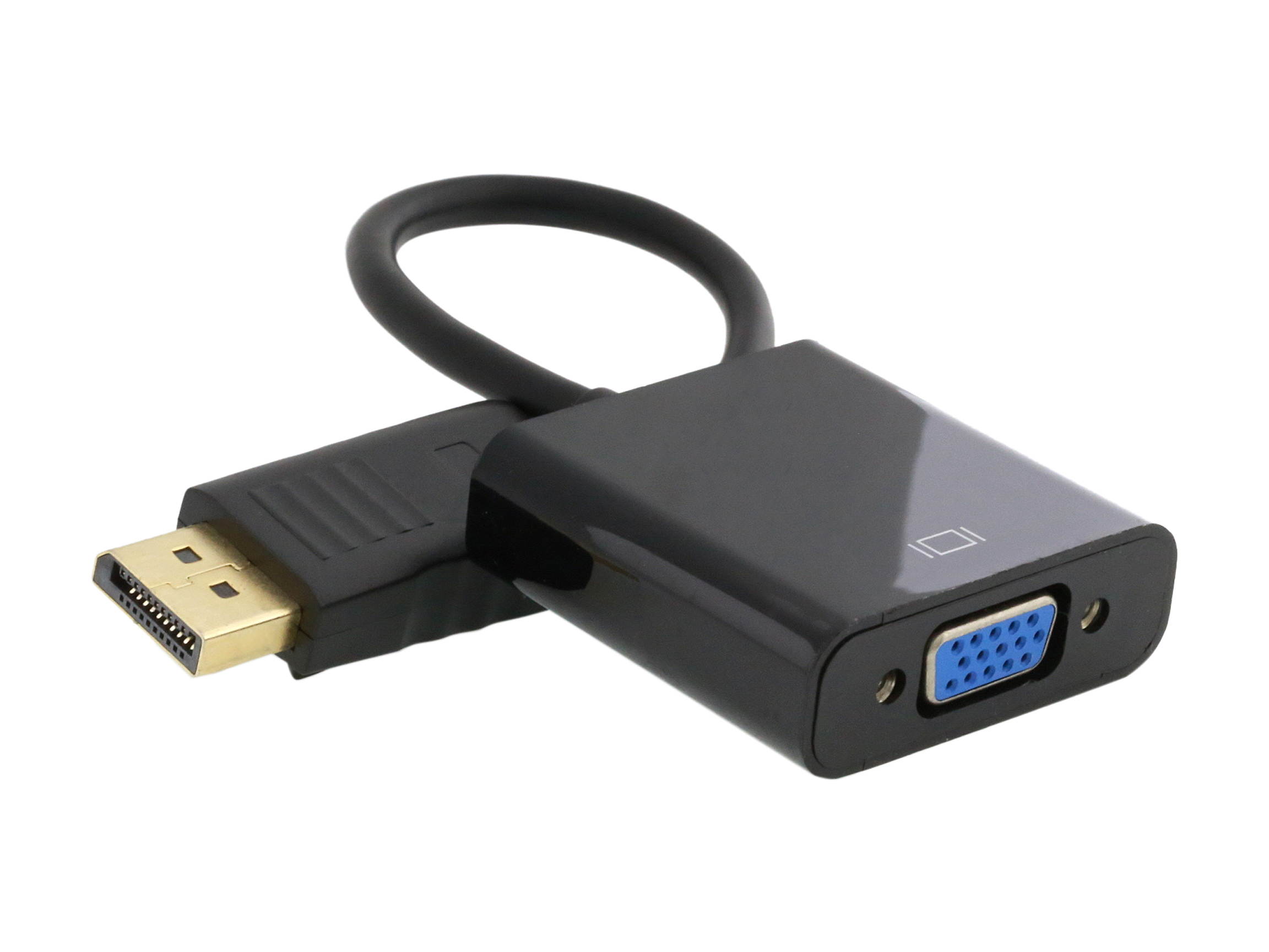 Kaybles 20AD-DPVGA-MF DisplayPort to VGA, Gold-Plated DP to VGA Adapter (Male to Female) Compatible for Lenovo, Dell, HP, ASUS