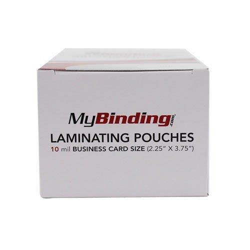 10MIL Business Card 2-1/4" x 3-3/4" Laminating Pouches 100pk MyBinding TLP10BUSINESS Clear