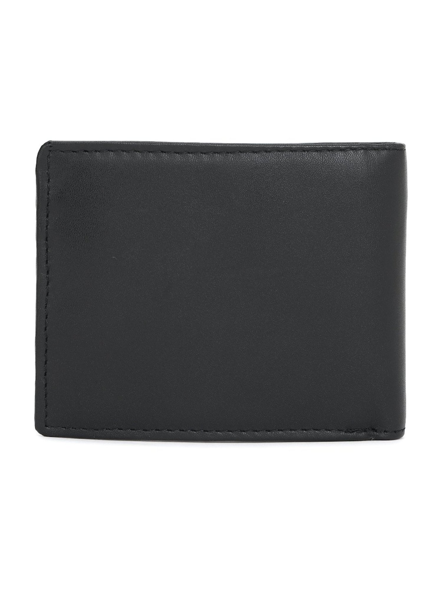 Van Heusen Black Leather Bi-Fold Wallet for Men