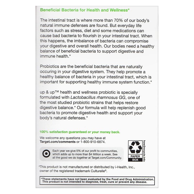 Immune Support Probiotic Dietary Supplement Capsules - 30ct - up & up™