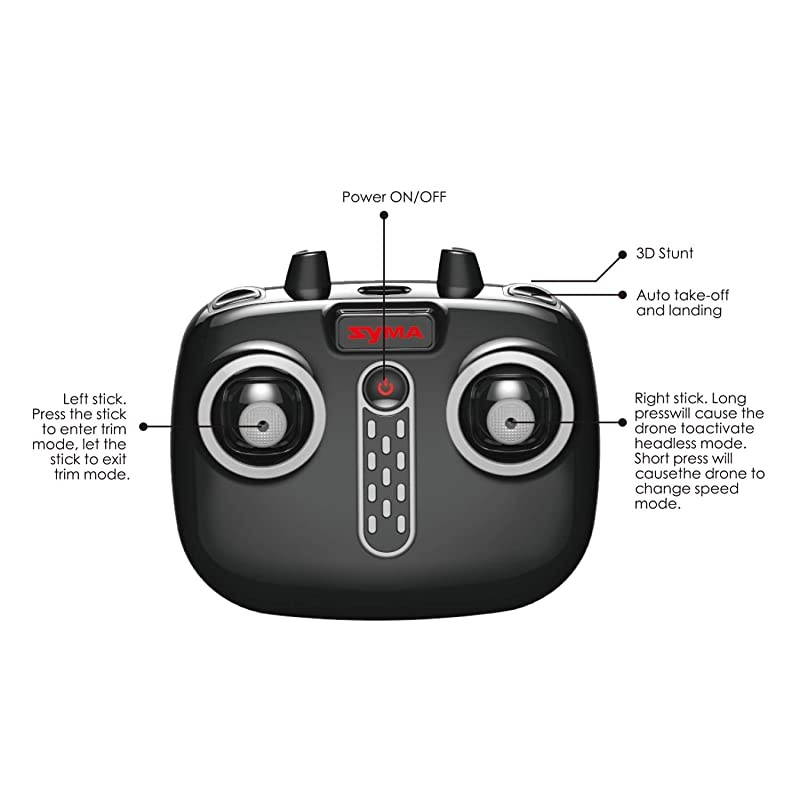 Mini Pocket Drone X20P RC Quadcopter Altitude Hold Headless Micro Helicopter LED Remote Control Quad Copter, Black