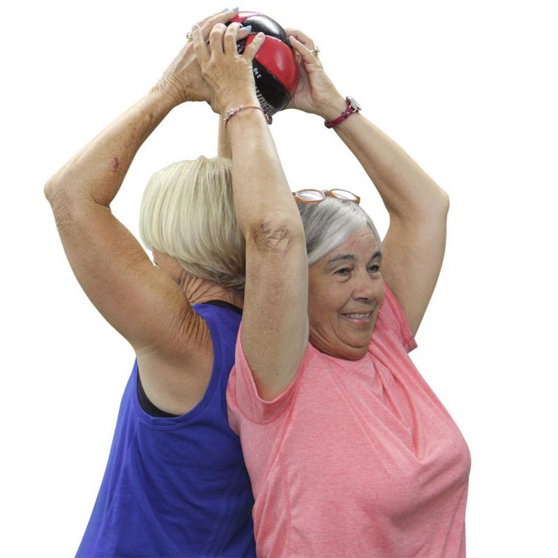 Sportime Strength Medicine Ball, 4-1/2 Pounds, Red and Black