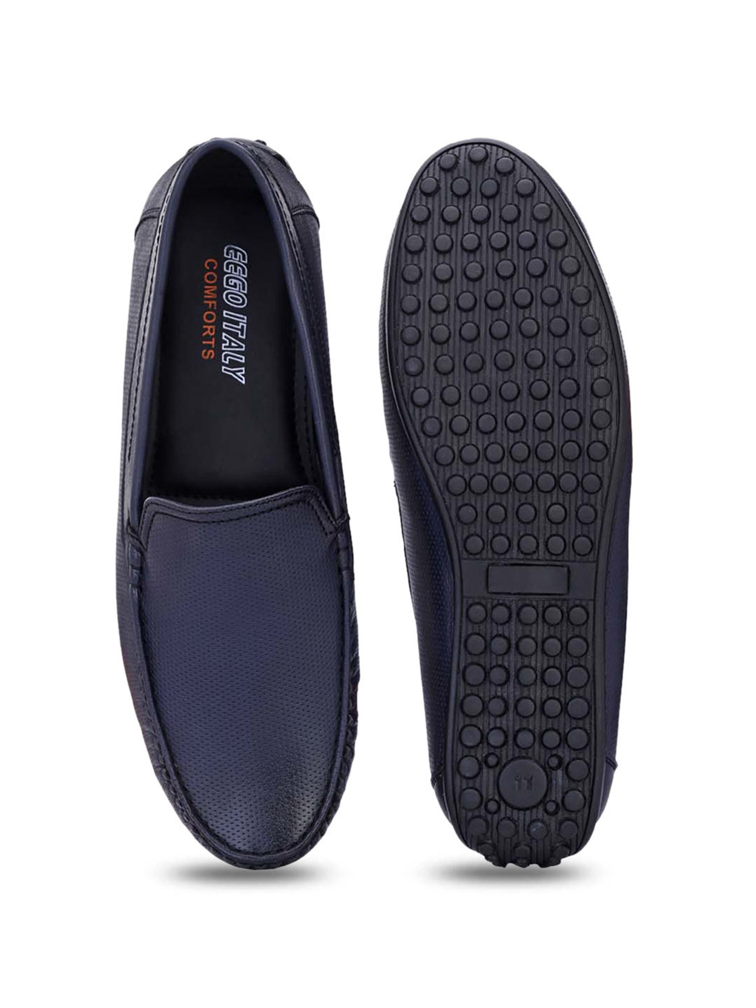 Eego Italy Men's Blue Casual Loafers