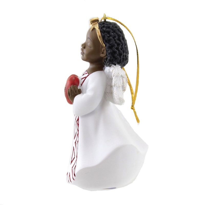 Holiday Ornament 4.0" Love Angel Christmas Heart  -  Ornament Sets