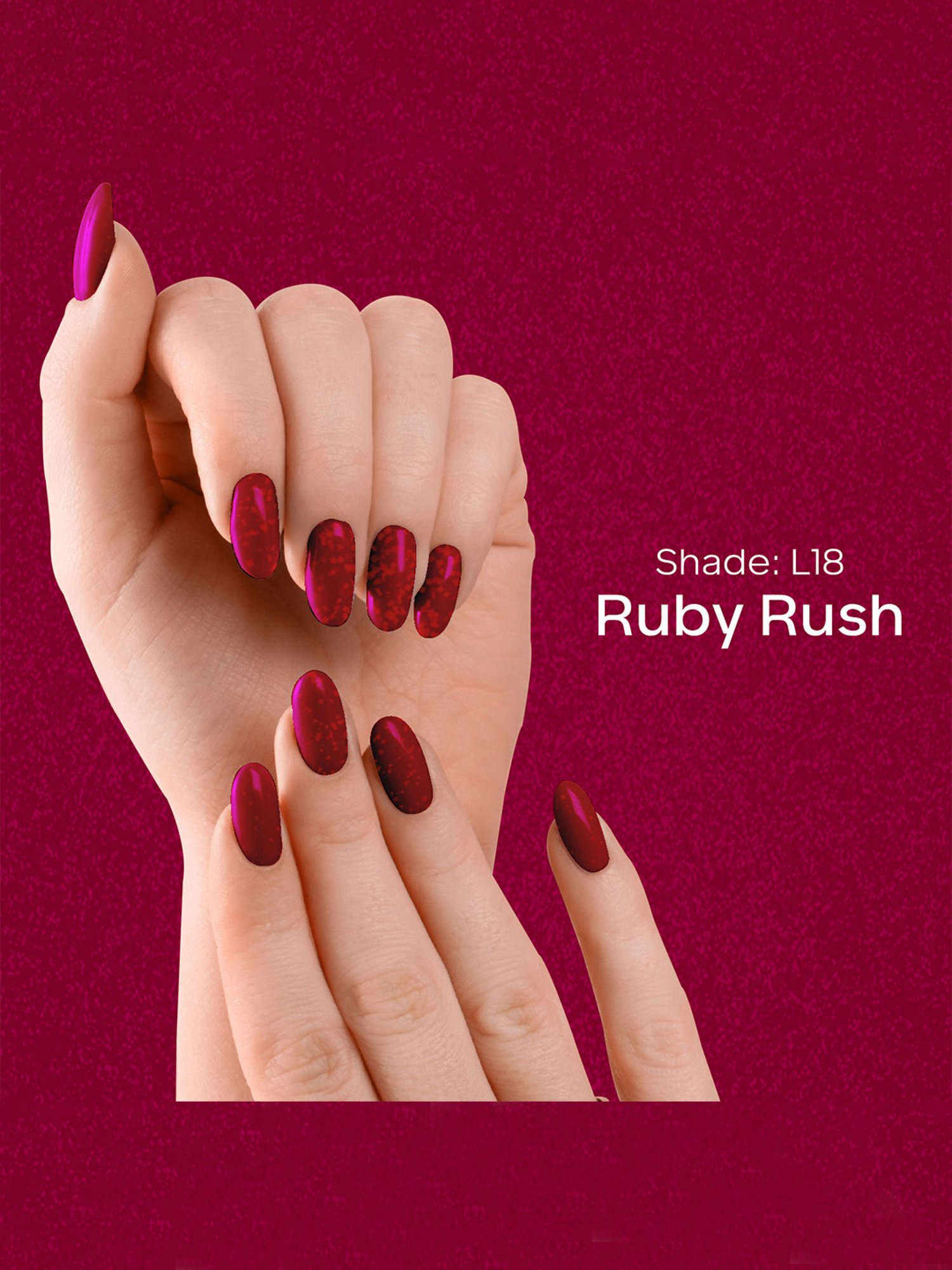 FACES CANADA Ultime Pro Splash Luxe Nail Enamel Ruby Rush L18 - 12 ml