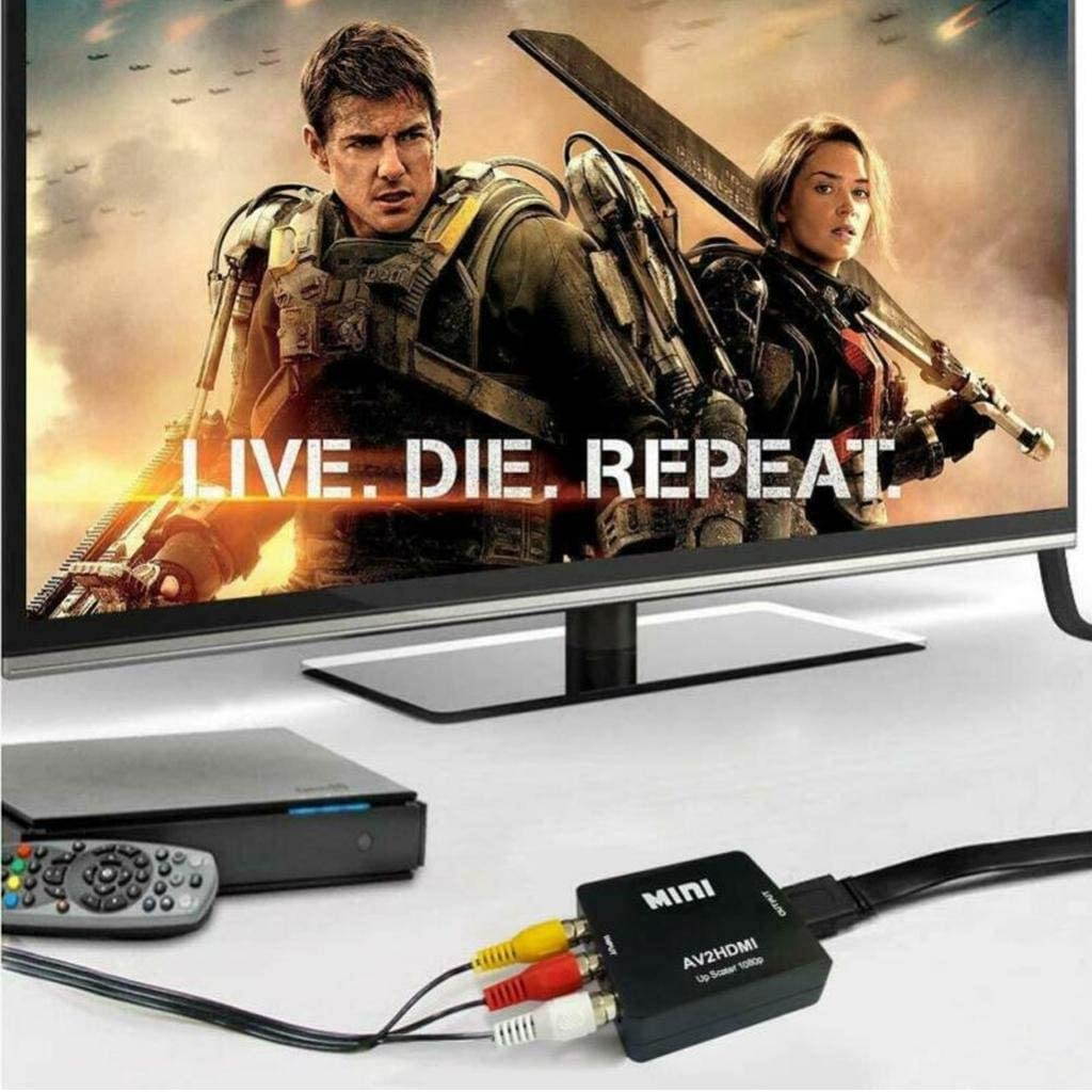 Homyl 1080P Mini HDMI to 3RCA Composite Video AV Converter Adapter TV PS3 VHS VCR