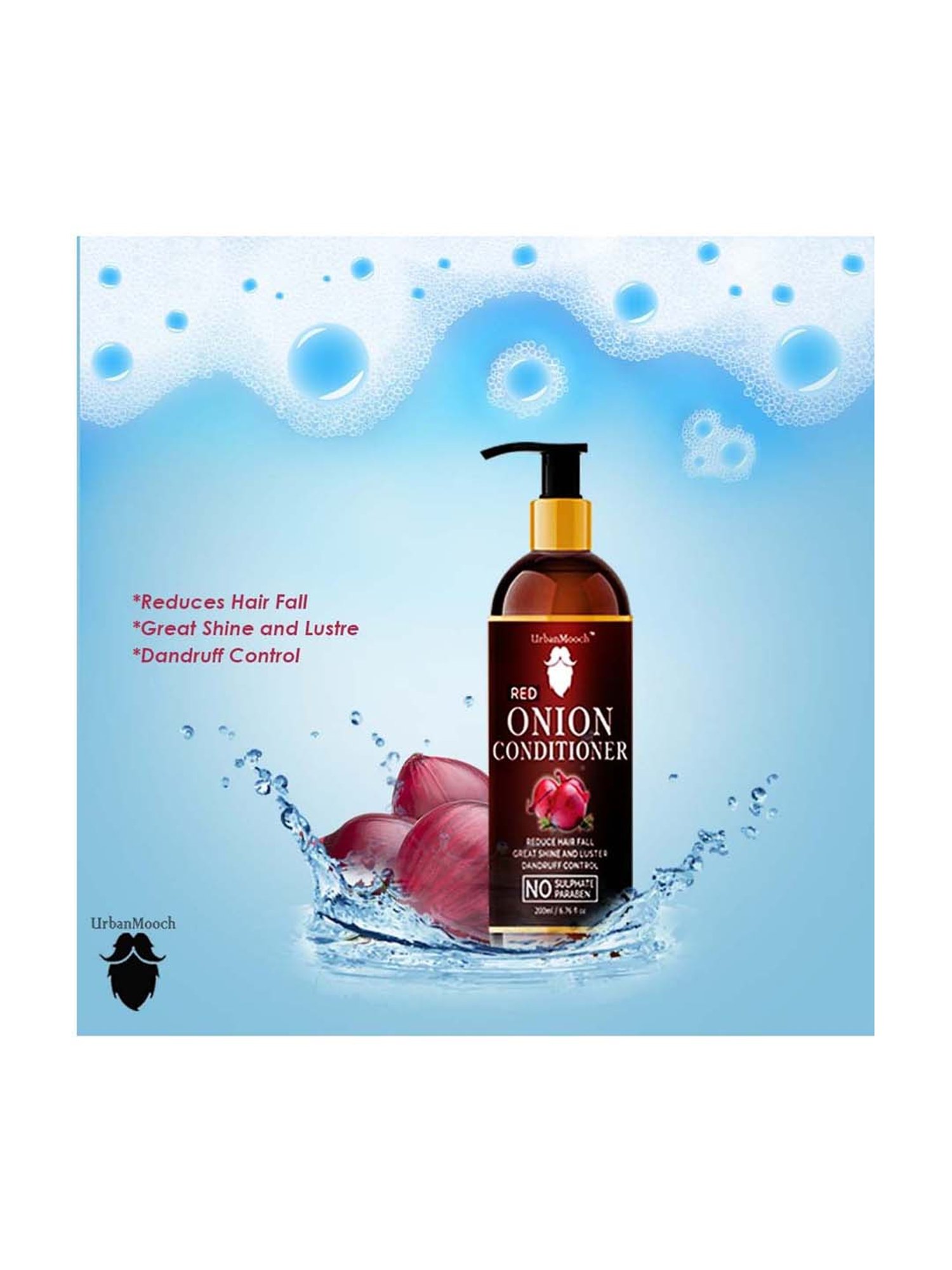 UrbanMooch Onion Hair Conditioner for Hair Growth & Hair Fall Control - 200 ml