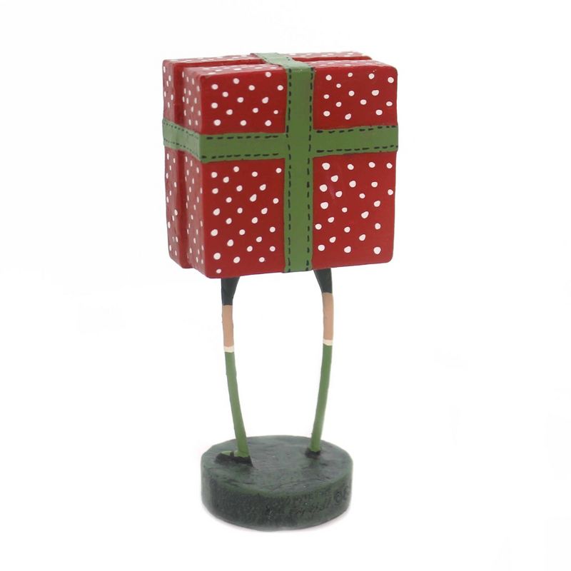 Lori Mitchell 5.25" All Wrapped Up Christmas Present Candy Cane  -  Decorative Figurines