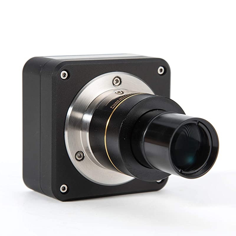 cam 10 Megapixel Camera for Microscopes, with Reduction Lens, Calibration Kit, Eyetube Adapters, and USB 3.0 Cable, Compatible with Windows/Mac/Linux