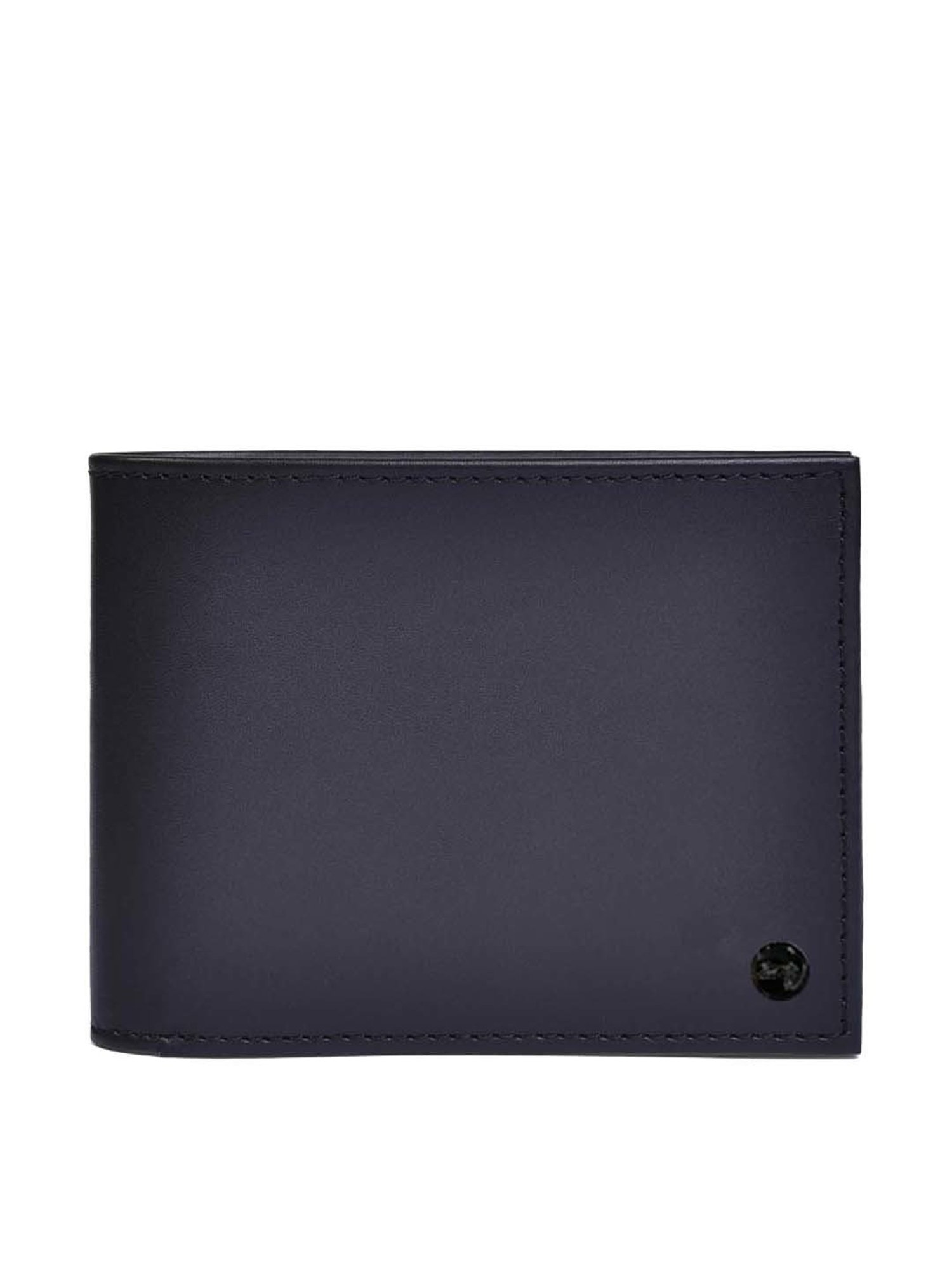 BELWABA Black Casual Leather Bi-Fold Wallet for Men