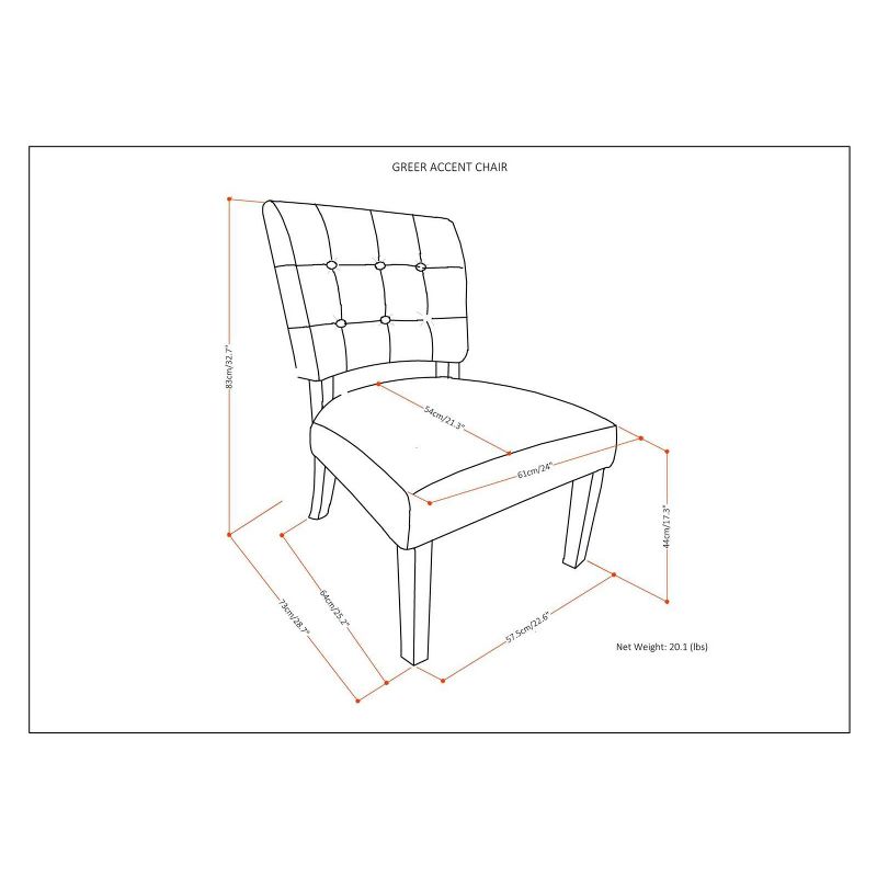 24" Barkley Accent Chair Ruby Red Faux Air Leather - WyndenHall