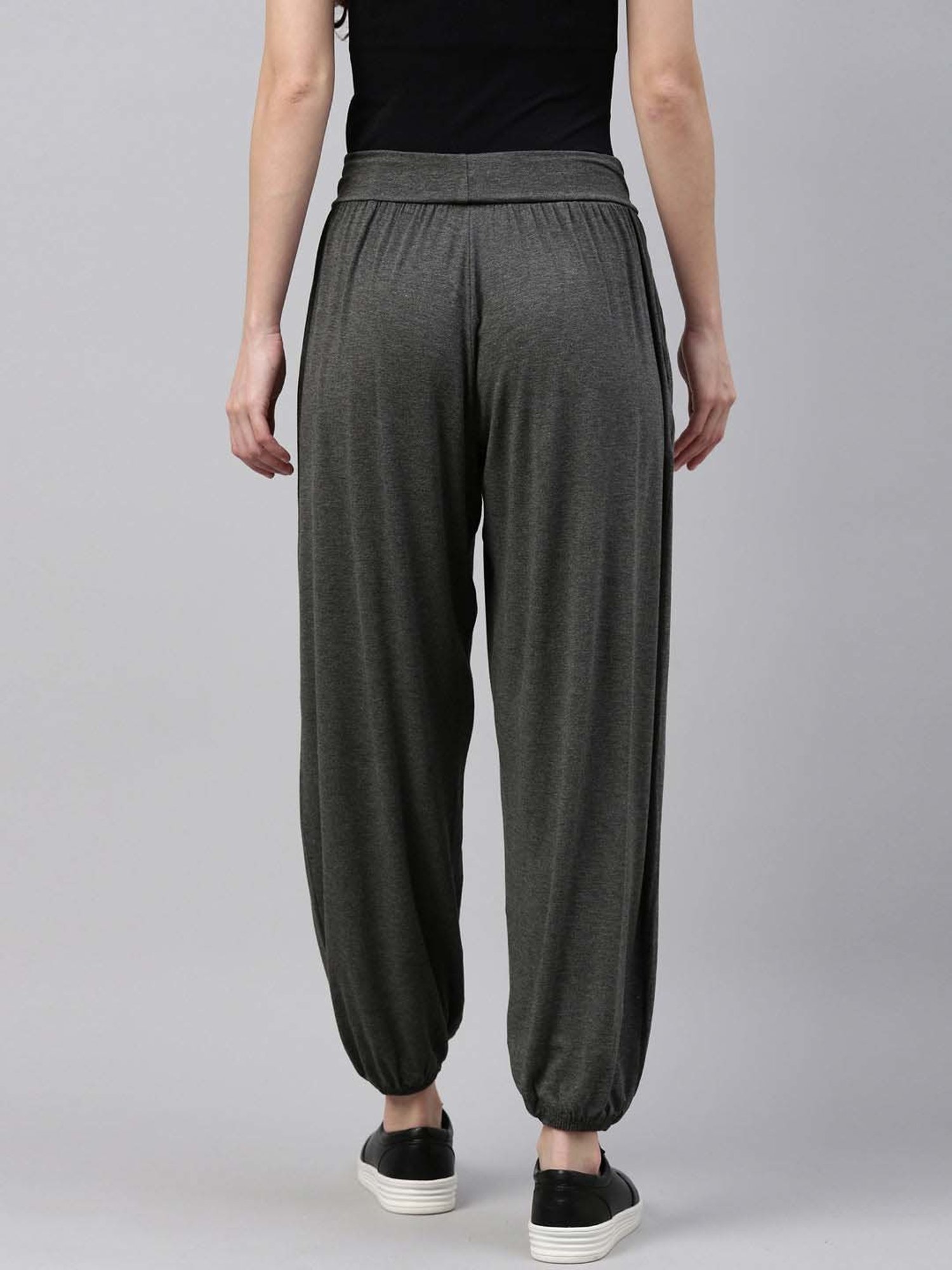 Go Colors! Charcoal Grey Relaxed Fit Harem Pants