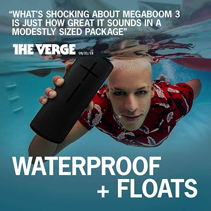 MEGABOOM 3 Portable Waterproof Bluetooth Speaker - Night Black