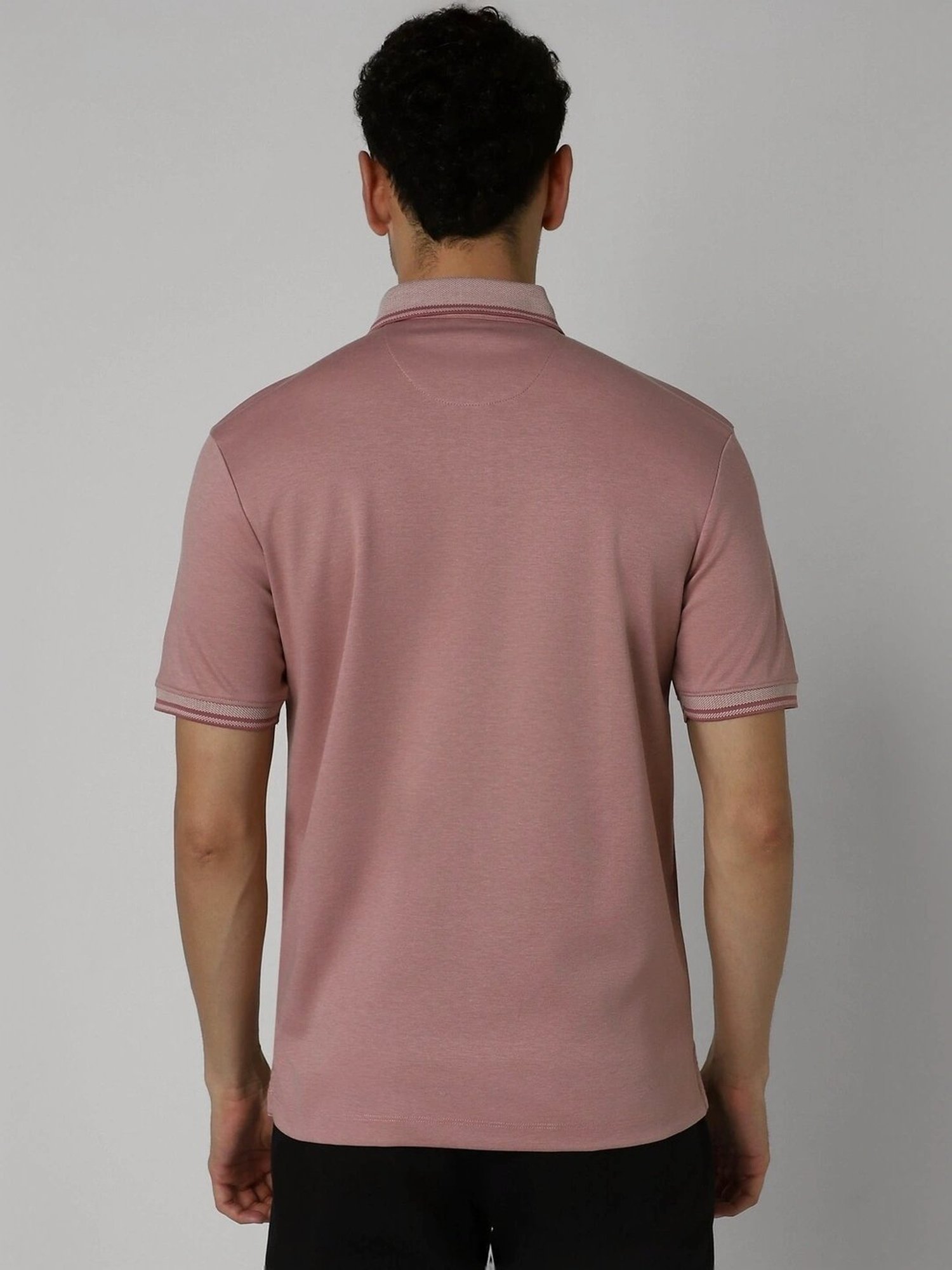 Van Heusen Red Regular Fit Polo T-Shirt