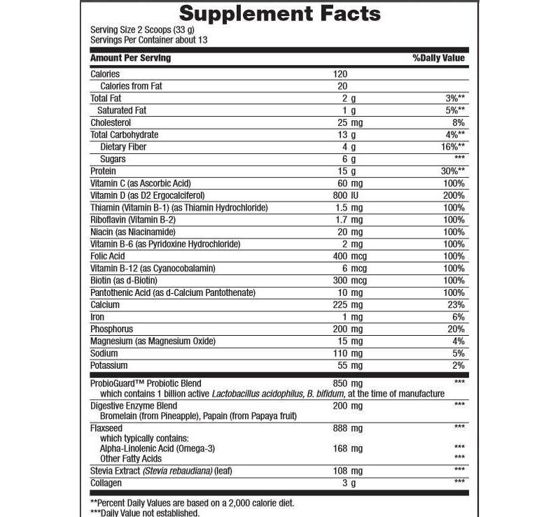 Optimal Solutions Protein & Vitamin Shake Mix - Vanilla Bean - 16oz