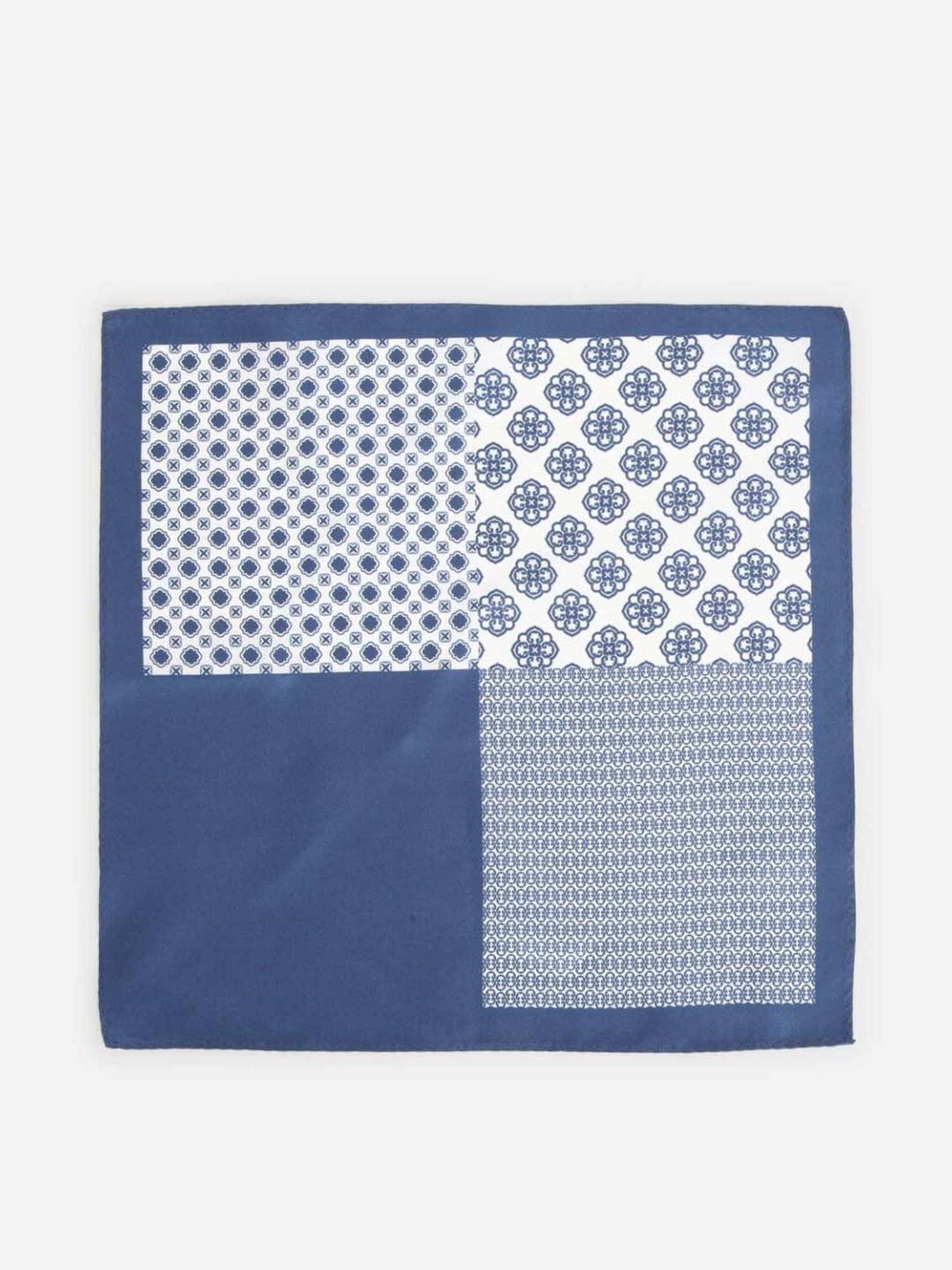 Van Heusen Blue Printed Pocket Square