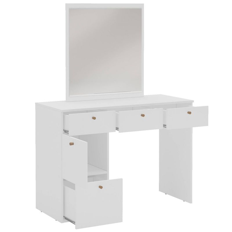Dallas Vanity with Mirror White - Chique