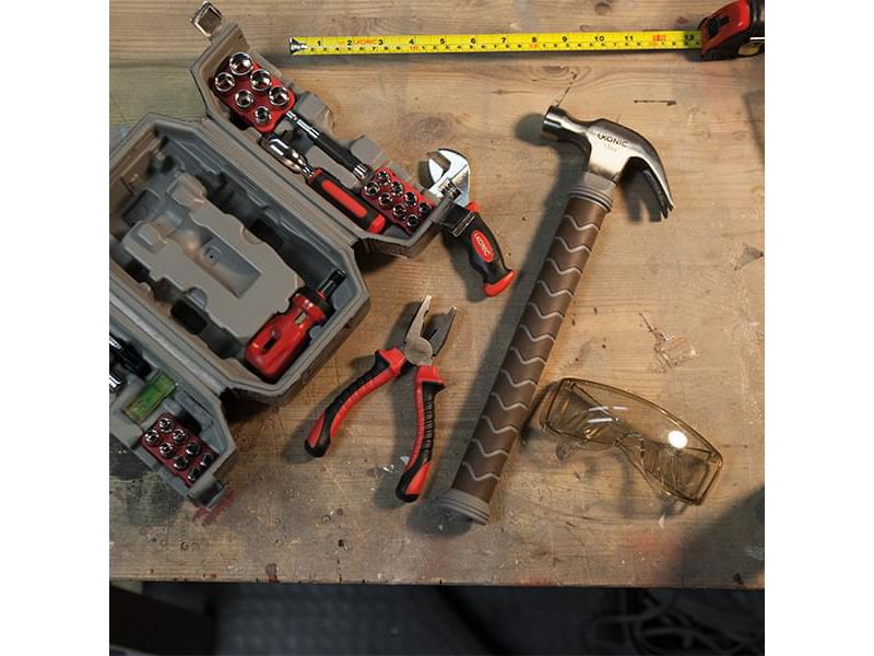 ThinkGeek, Inc. Marvel Avengers Thor's Hammer 44-Piece Tool Set | Mjolnir Toolbox All-In-One Kit