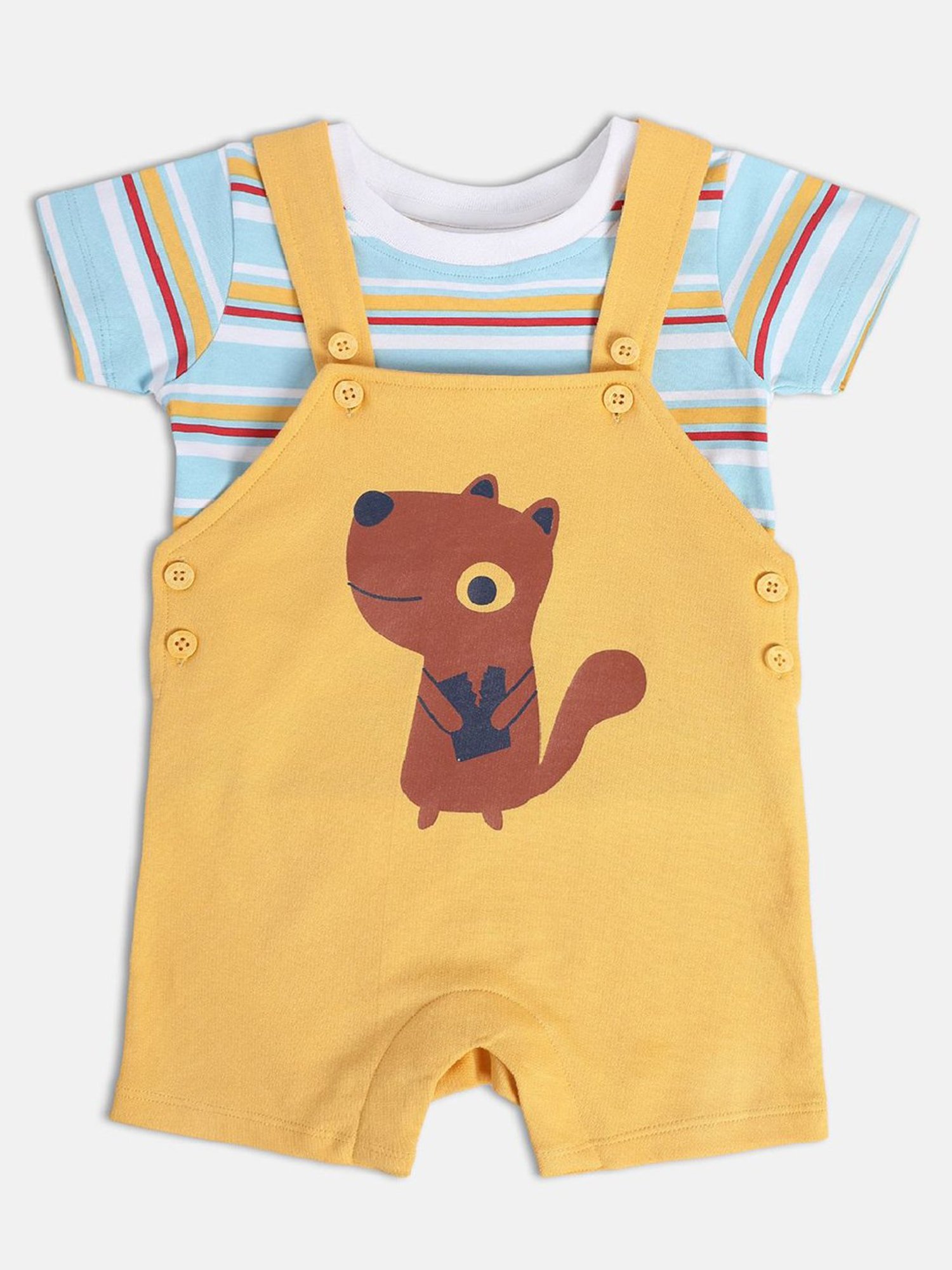 VASTRAMAY Girls Green Printed Clothing Sets