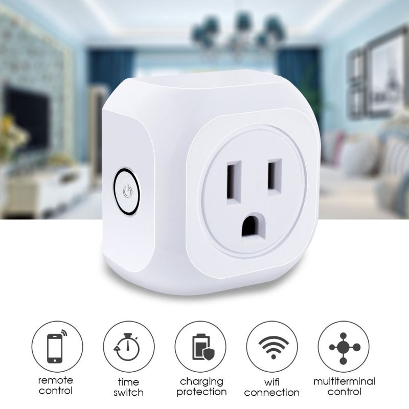 4 Pack WiFi Smart Plug APP Remote Control Timer Outlet Wireless Socket US Plug