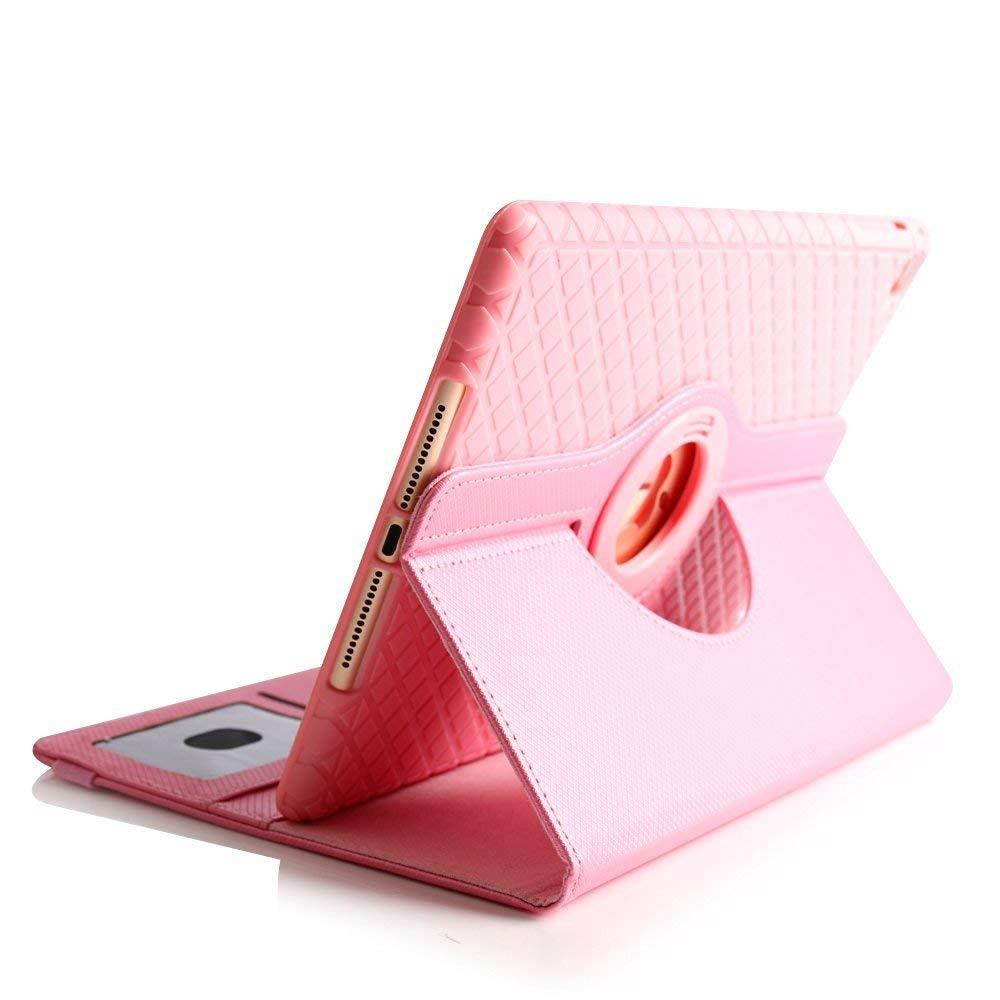 iPad Cases,TechCode 360 Degrees Rotating Magnetic PU Leather Smart Stand Screen Protective with Cards Slots Case Cover for iPad 2 iPad 3 iPad 4 9.7 inch Tablet