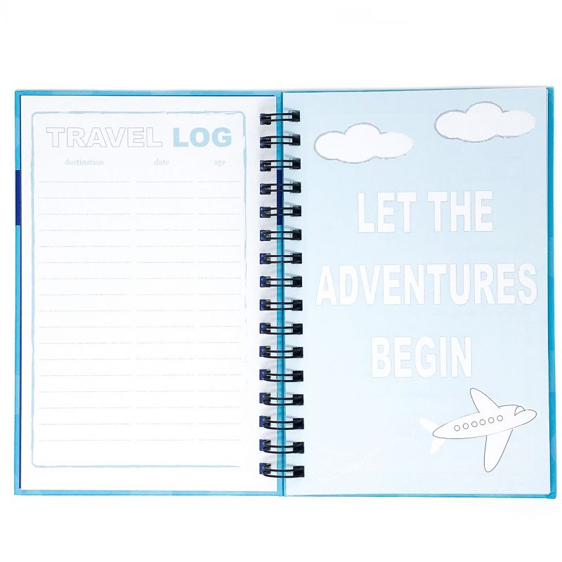 Travel Journal for Kids 8.5"x5.5"& Sticky Pad Bundle Teal - Kahootie Co