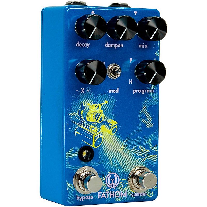 Walrus Audio Fathom Multi-Function Neon Reverb Effects Pedal