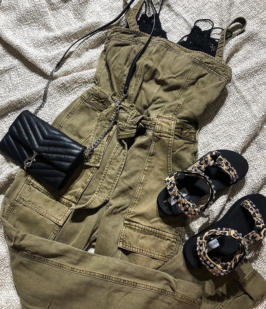 A Loves A Paper Bag Waist Romper