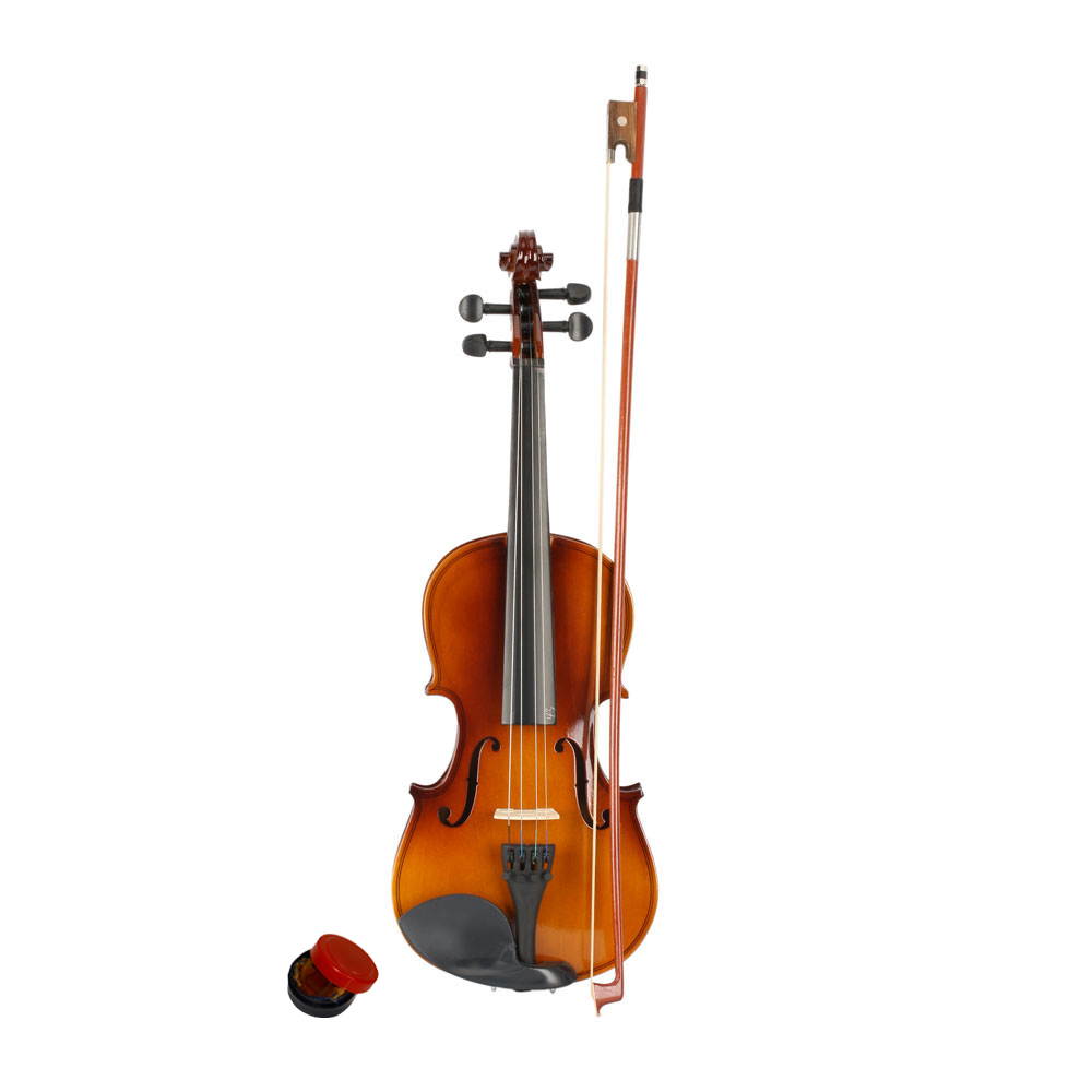 3/4 Size Acoustic Violin Fiddle Set + Case Bow Rosin for Students Beginners