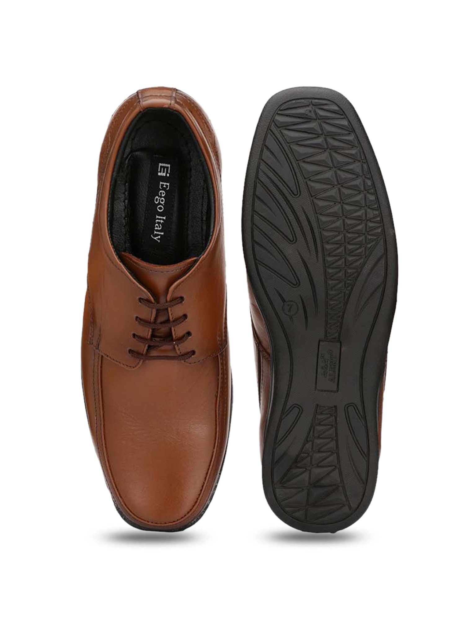 Eego Italy Men's Brown Derby Shoes