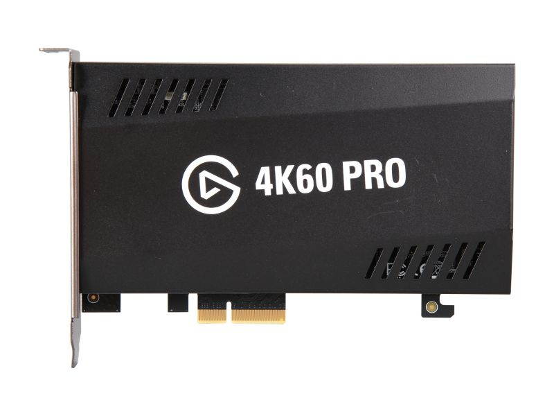Elgato Game Capture 4K60 Pro, 4K 60fps Capture Card With Ultra-Low Latency Technology for Streaming and Recording Playstation 4, Xbox One and Nintendo Switch Gameplay, PCIe x4