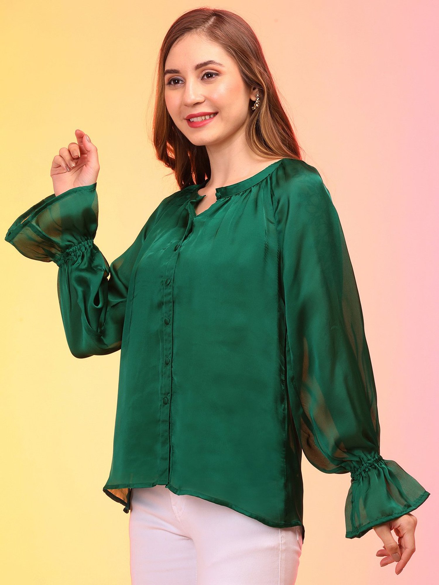 Globus Green Relaxed Fit Top